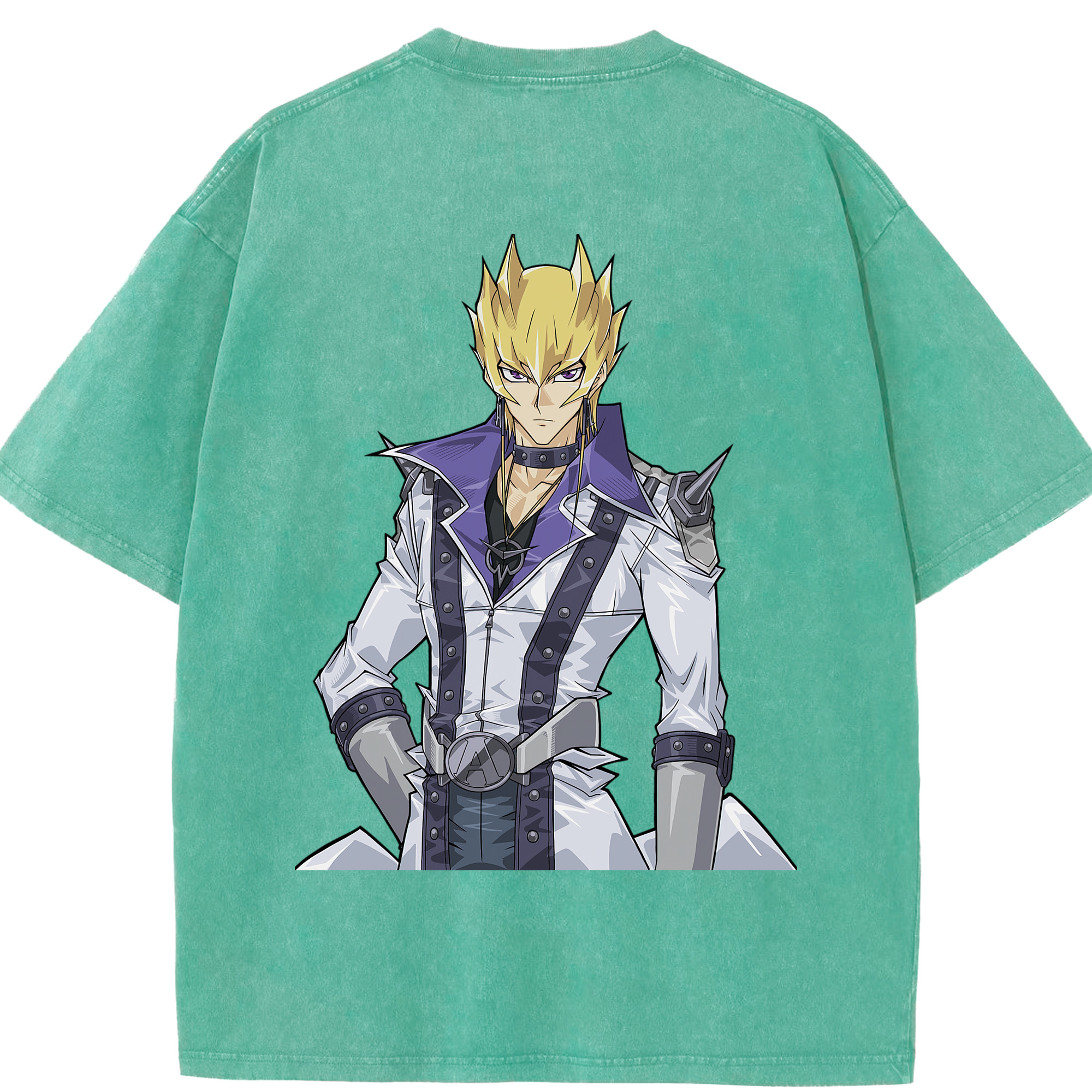 （画像用） 遊☆戯☆王 Yu-Gi-Oh! 綿100% ヴィンテージ風 半袖Tシャツ（背面プリント）